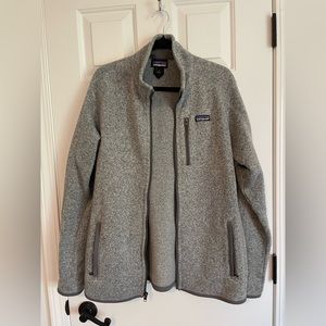 Gray Patagonia better sweater full zip